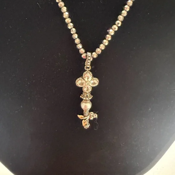 Barbara Bixby key enhancer Silver 925, quartz, gray  pearl, 18kt gold. - Picture 3 of 4